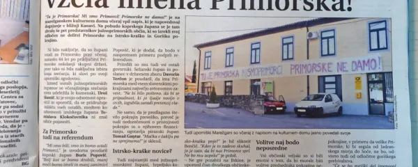 Primorske ne damo, so bili odločni župani južnoprimorskih 
občin.
