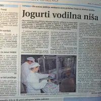 V vipavski mlekarni so ob stotem jubileju odprli novo, visokotehnološko polnilno linijo za jogurte in mlečne deserte, ki je 
bila najsodobnejša v slovenskem mlekarstvu.