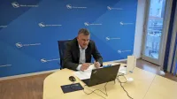 Direktor Rižanskega vodovoda Martin Pregelj je včeraj izvedel 
tiskovno konferenco na daljavo. 