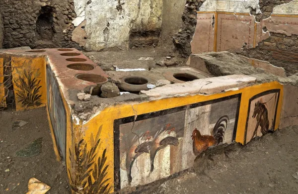 V Pompejih odkrili ostanke rimske okrepčevalnice