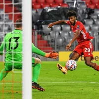 Bayernov Francoz Kingsley Coman je bil edini strelec v zadnjem 
finalu lige prvakov, v novi sezoni pa je takole že premagal tudi  
Jana Oblaka, slovenskega vratarja madridskega Atletica.
