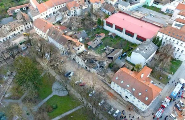 Potres je prejšnji teden razdejal Petrinjo na Hrvaškem.