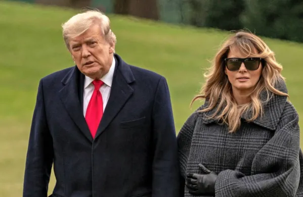 Predsednik ZDA Donald Trump in prva dama   Melania Trump