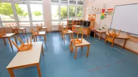 Vse pripravljeno za mehurčke po učilnicah