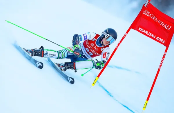 Ajdovka Andreja Slokar, vodilna v skupnem seštevku evropskega 
pokala, je bila na včerajšnjem slalomu druga.