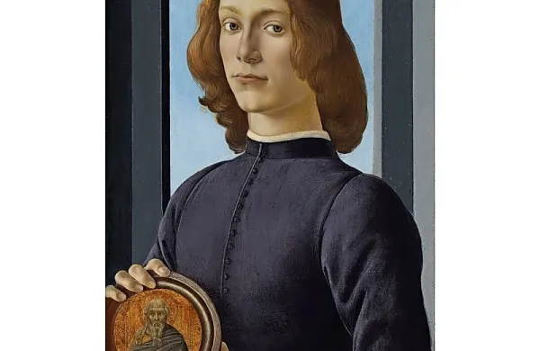 Slika italijanskega renesančnega slikarja Sandra Botticellija, na 
kateri je upodobljen mladenič, ki v rokah drži tondo s podobo 
svetnika, je bila na spletni dražbi avkcijske hiše Sotheby's danes 
prodana za rekordnih 92 milijonov dolarjev. 