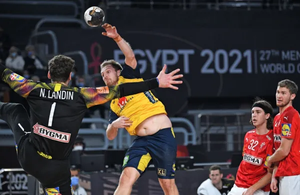 Vratar Nicklas Landin je bil eden od danskih junakov tudi v 
finalnem obračunu s Švedi. 