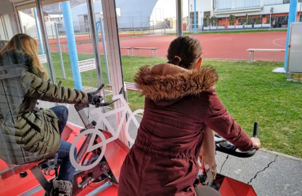 Sobna kolesa na stadionu
