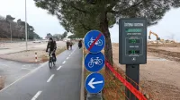 Števec kolesarjev v Kopru, čigar podatki so podlaga za odločitve o 
kolesarski mreži.
