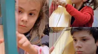 Učenci Tatiane Donis na Glasbeni matici Furlanije Julijske Krajine 
v Trstu: levo Maja Locatelli, desno zgoraj Erica Gerin, spodaj  
Filippo Craglietto