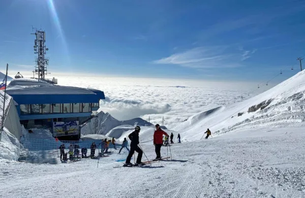 Kanin je bil konec tedna pod  toplim soncem in nad oblaki.