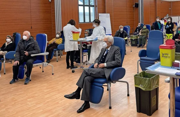 V skladu z načrtom cepljenja cepili italijanskega predsednika