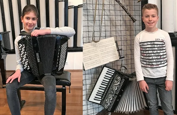 Harmonikarja Metka Mateta in Luka Brcar