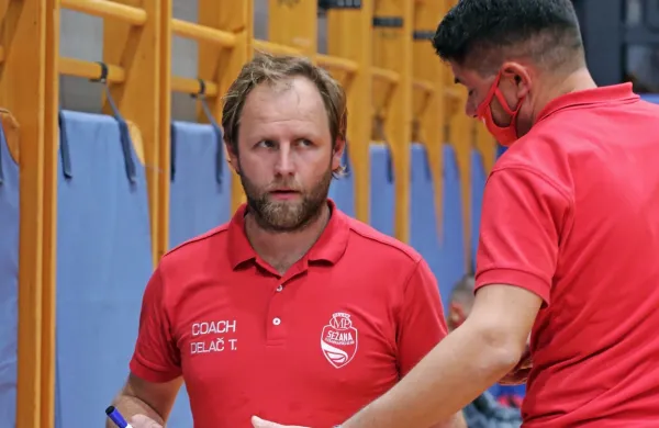 Trener Teddy Delač (levo) in njegov pomočnik Zoran Lazarevski