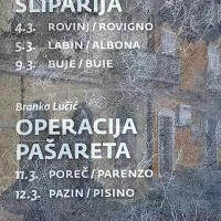Razpored gledaliških predstav v istrskih gledaliških dvoranah. Gre 
za letošnji marec in ne morda za lanskega ali predlanskega.