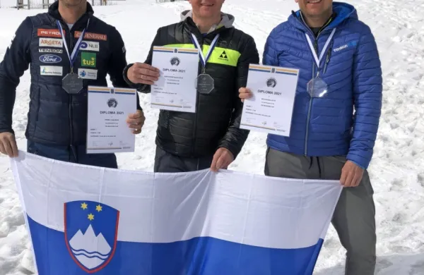 Najboljši slovenski veterani - Tadej Prebil, Samuel Borovinšek in 
Boštjan Brus.