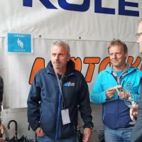 Rally Tolmin so podprli tudi (z leve) tolminski župan Uroš Brežan, 
organizator festivala Gora Rocka Jernej Kenda, bovški župan 
Valter Mlekuž in podjetnik Valter Jeklin. 