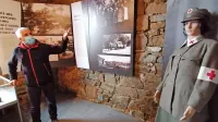  Simon Kovačič je ob odprtju  muzeja predstavil njegovo vsebino in orisal življenje domačinov pred in 
med prvo svetovno vojno.  