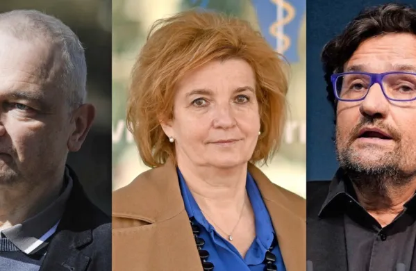Z leve: Alojz Ihan, Bojana Beović, Janez Tomažič 