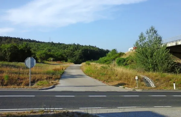 Občina želi z uvedbo nadomestila za nepozidana stavbna zemljišča pospešiti gradnjo. Na fotografiji 
so     parcele za družinske hiše nasproti Admirala. 