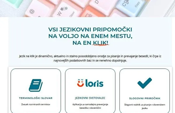 Jezik na klik - nov spletni pripomoček