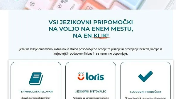 Jezik na klik - nov spletni pripomoček