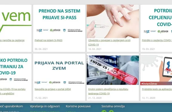 

Na portalu zVEM  bo do začetka julija dostopno tudi  evropsko 
zeleno digitalno potrdilo.