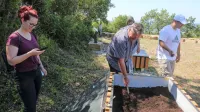 Arheopeskovnik je predstavil Borut Kocjančič iz podjetja Pertica.