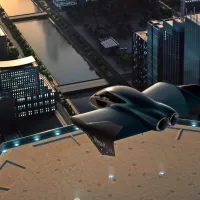 Tako bi bil videti taksi prihodnosti po zamisli, v kateri sta združila 
moči Porsche in Boeing.