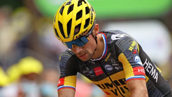 Pred današnjim startom 9. etape je Jumbo Visma sporočila, da je 
Primož Roglič zaradi posledic padca v 3. etapi odstopil.