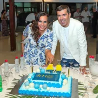 Tudi voditelja Lorella Flego in Mario Galunič sta imela svoj jubilej 
- na odru sta skupaj stala  desetič.