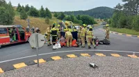 Krožišče pod Kozino je bilo pretežka ovira za hitrost štajerske 
motoristke.