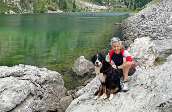 Tatjana Mihelj s psičko Jono