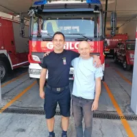 Slabo leto po dogodku se je gasilcu pri&scaron;el zahvalit občan, ki ga je re&scaron;il
