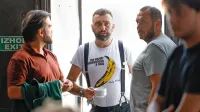 Mentorji poletne šole: (z leve) Elian Stefa, Boštjan Bugarič in Alessio Rosati.

