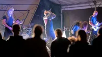 Metalska Noctiferia se je z najnovejšo  ploščo poklonila avantgardnemu Laibachu in vseh osem skladb z nje odigrala tudi v 
Idriji. 