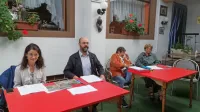 Del  civilne iniciative (z leve): Viktorija Carli, Miran Molk, Novka Jenko in Barbara Magušar