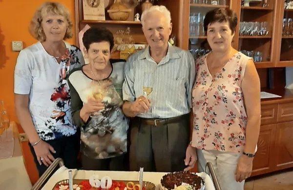 Diamantna poročenca Pavla in Stanislav &Scaron;toka