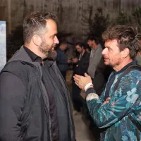 Režiser Matevž Luzar in igralec Primož Bezjak, ki  tokratni festival  
spremlja tudi kot član strokovne žirije za celovečerne filme 