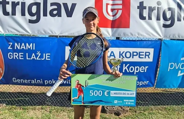 Koprčanka Julija Bogatin, zmagovalka turnirja U-14.