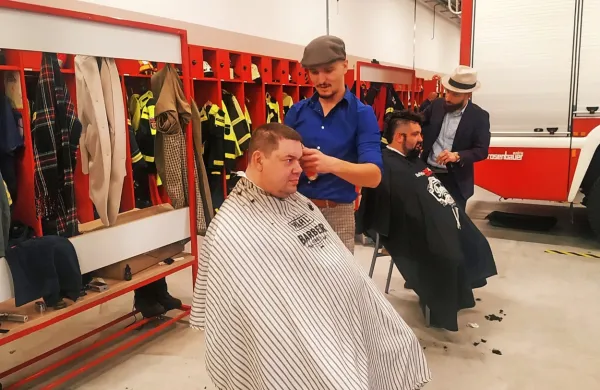 Postojnski gasilci z najbolj urejenimi bradami
