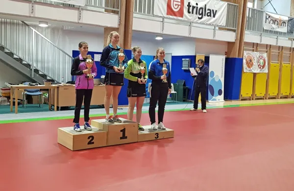 Najboljše posameznice (z leve): Sara Tokić, Katarina Stražar, 
Aleksandra Vovk in Lea Paulin.