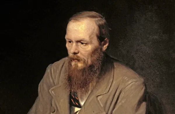 F. M. Dostojevski na portretu, ki ga je leta 1872 naslikal Vasilij 
Perov.