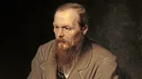 F. M. Dostojevski na portretu, ki ga je leta 1872 naslikal Vasilij 
Perov.