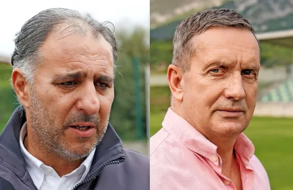 Vlado Badžim (levo) in Adrijan Fegic 