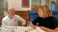 Dvojec iz Vile Podvin se povsem seli v Hišo Linhart v Radovljico: Marcela Klofutar in Uroš Štefelin.