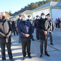 Policijski čoln končno na trdnih tleh