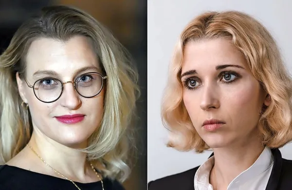 Tereza Gregorič (levo) in Eva Mahkovic 