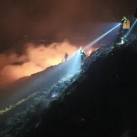 Na Nanosu je včeraj zvečer izbruhnil obsežen požar.Foto vir: FB 
PGD Razdrto