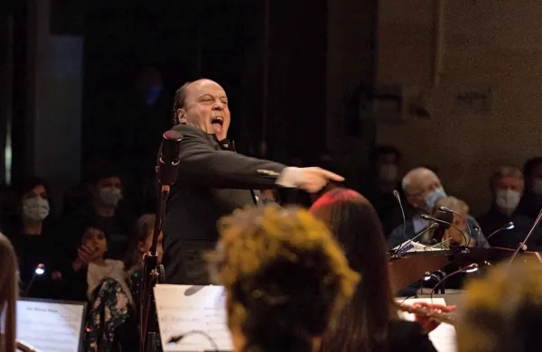 Profesor in klarinetist Andrej Zupan se je po 18-letih vodenja cerkljanskega pihalnega orkestra  od njega 
poslovil.  